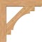 Ekena Millwork Merced Block Smooth Bracket w/ Offset Brace, Western Red Cedar, 7 1/2"W x 38"D x 38"H BKT0806X38X38MRC05SWR - alternate 2